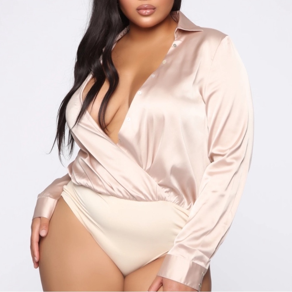 Satin Ivory Bodysuit